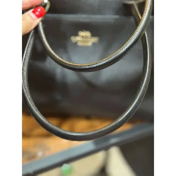 Coach Casey Women's Black Leather Tote Bag - Picture 6 of 15